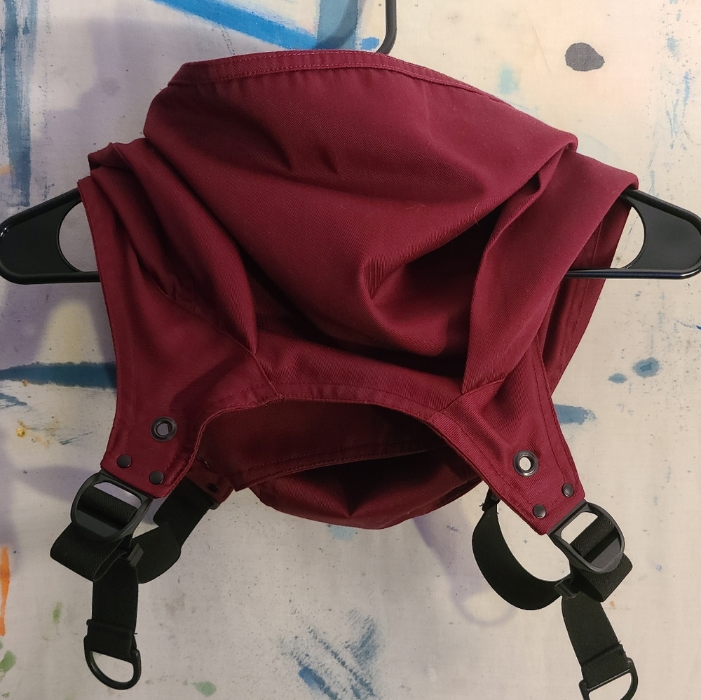 Red hooded cowl